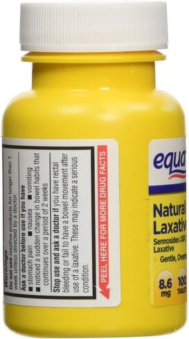 Equate Natural Vegetable Laxative, Sennosides 8.6 mg Tablets, 100-Count Bottle in Saudi Arabia