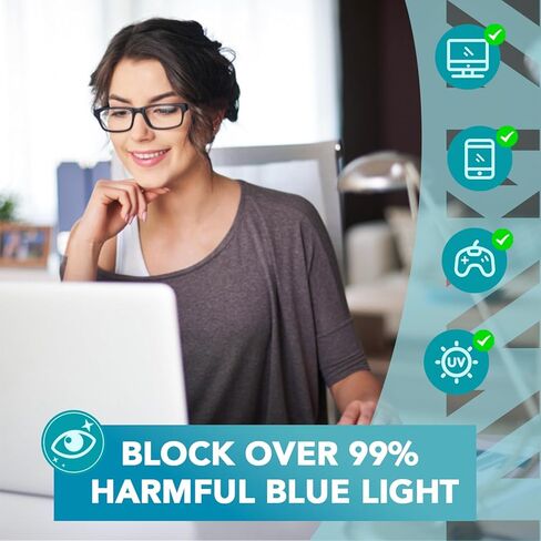 نظارات كمبيوتر من Zenni Blokz زرقاء تحجب الضوء in Kuwait