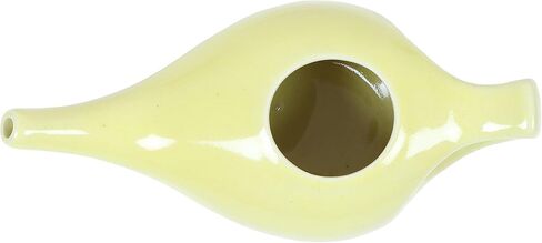 Leak Proof Durable Ceramic Neti Pot Non-Metallic and Comfortable Grip Microwave and Dishwasher Friendly Natural Treatment and Congestion Black in Kuwait