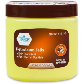 MED PRIDE Petroleum Jelly With Cocoa Butter Fragrance [ 8oz Tub ] - Skin Protectant For Dry Skin, Rashes, Minor Burns & Wounds- Powerful Moisturizer For Chapped Lips, Dry Hands, Chaffed Skin