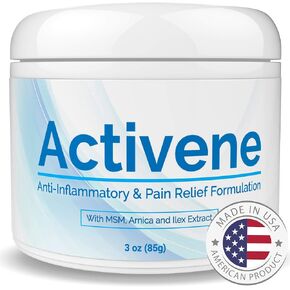 Activene Pain Relief Cream - Anti Inflammatory formulation with Powerful Arnica, Menthol & MSM for Joints, Tendons & Muscles. Chosen by Sufferers of Arthritis, Knee, Shoulder, Neck, Back & Other Pains in Saudi Arabia