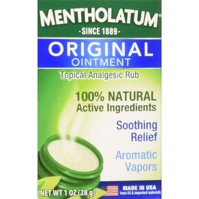 Mentholatum Original Ointment Soothing Relief, Aromatic Vapors - 1 oz (Pack of 4)