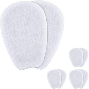 Soft Self-Adhesive Shoe Inserts - Felt Tongue Pads for Shoes - 3 Pairs, White in Saudi Arabia