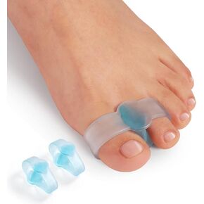Promifun Bunion Corrector, Toe Separators with 2 Loops, 10 Pack of Gel Toe Corrector, Big Toe Spacer for Bunion Pain and Overlapping Toe