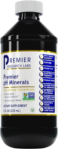 Premier Research Labs pH Minerals - Supports Whole Body Mineral Health - pH-Balancing Minerals from Utah's Great Salt Lake - Non-GMO, Gluten-Free & Vegan Ionic Mineral Concentrate - 8 Fl Oz in Kuwait