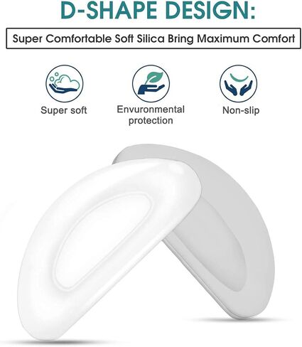 12 زوجًا من وسادات الأنف المصنوعة من النظارات، وسادات الأنف الشفافة المضادة للانزلاق، للصق على وسادات الأنف من السيليكون الناعم المضاد للانزلاق للنظارات الشمسية (شفاف، 2 مم) in Kuwait