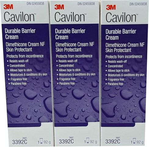 3M Cavilon Durable Barrier Cream - Fragrance Free - 3.25 ounces (92g) Tube - Pack of 3 in Kuwait