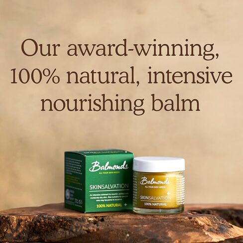Balmonds Skin Salvation 2.1 fl oz (60 ml) - Salve for Dry, Rough & Sensitive Skin – All-Purpose Intensive Moisturizer with Calendula, Hemp & Beeswax – 100% Natural Balm & Cruelty Free in Saudi Arabia