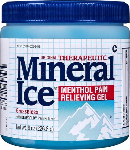 Mineral Ice Therapeutic Pain Relieving Gel, 16 Ounce, Blue, 1 Pound (Pack of 1) (F26083) in Saudi Arabia