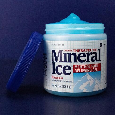 Mineral Ice Therapeutic Pain Relieving Gel, 16 Ounce, Blue, 1 Pound (Pack of 1) (F26083) in Saudi Arabia