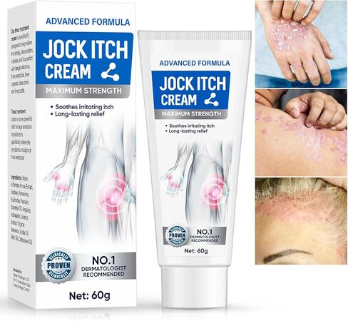 iTecFreely Jock Itch Cream, Powerful & Fast Jock Itch Cream, Jock Itch Treatment Extra Strength for Men & Women, Tinea Corporis, Itch Cream- 60g in Kuwait