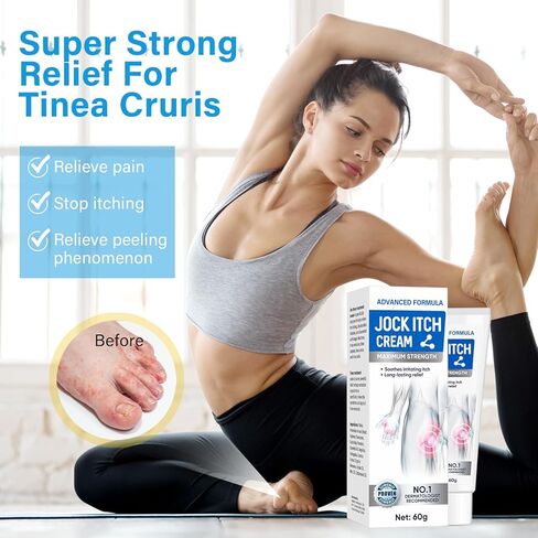 iTecFreely Jock Itch Cream, Powerful & Fast Jock Itch Cream, Jock Itch Treatment Extra Strength for Men & Women, Tinea Corporis, Itch Cream- 60g in Kuwait