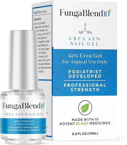 FungaBlend 10 - Urea 42% Nail Gel to Cure Fungus Faster - Delivers Antifungal Medication Directly to Fungus - Quick Results Topical Solution for Toe and Finger Nail Repair Treatment in Saudi Arabia