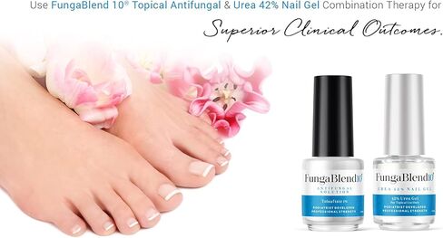FungaBlend 10 - Urea 42% Nail Gel to Cure Fungus Faster - Delivers Antifungal Medication Directly to Fungus - Quick Results Topical Solution for Toe and Finger Nail Repair Treatment in Saudi Arabia