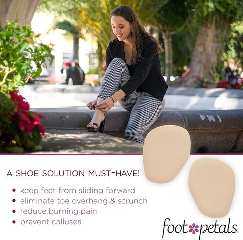 Foot Petals Women's Rounded 1 Pair, Black, One Size in Saudi Arabia