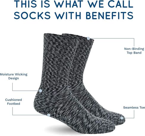 Dr. Segal’s Non Binding Socks - 3pk S/M - Blue Stripe, Black Stripe, Space Grey in Saudi Arabia