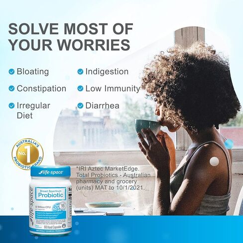 Life-Space Probiotic Supplements – Premium Broad Spectrum Probiotics for Women, Men and Adults – Shelf-Stable 32 Billion CFU & 15 Strains Probiotics – for Digestive and Immune Support – 30 Capsules in Kuwait