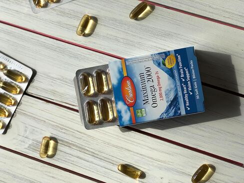 كارلسون - عبوات اوميجا 2000 جراب + جو ماكسيموم 2000 ملغ، اوميجا 3 اس، مكمل زيت السمك النرويجي البري من مصادر مستدامة، ليمون، 30 كبسولة هلامية in Kuwait