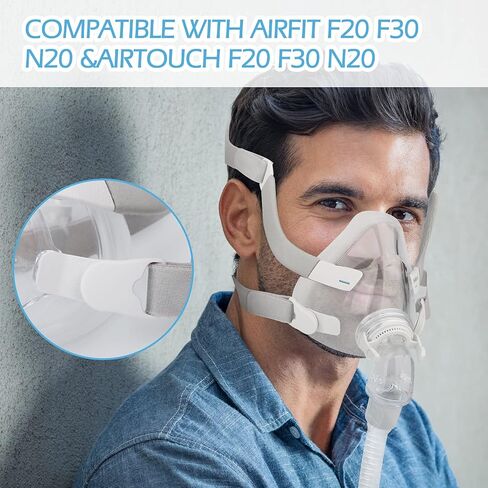 مشابك رأس Cpap سريعة القطع، مشابك قناع مغناطيسية متوافقة مع Whit Resmeds AirFit F20 F30 N20، متوافقة مع Whit AirTouch F20 F30 N20 (4 عبوات) in Kuwait