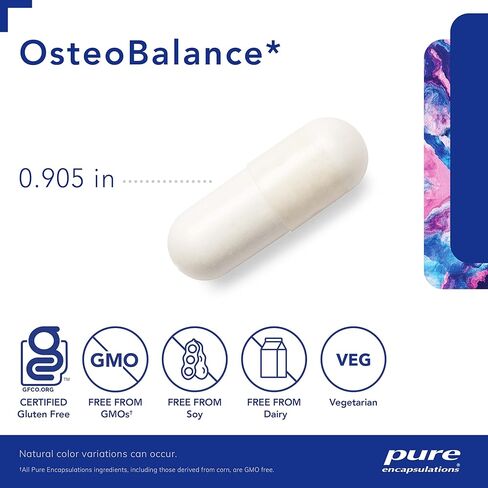 Pure Encapsulations OsteoBalance | Hypoallergenic Supplement to Promote Calcium Absorption and Enhance Healthy Bone Mineralization* | 210 Capsules in Saudi Arabia