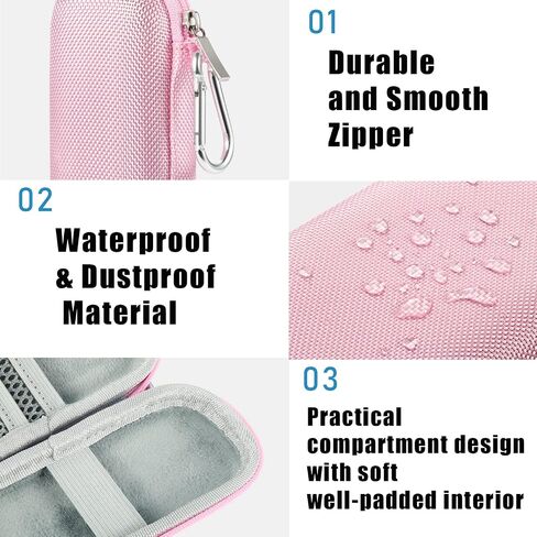 Travel Mini Case Compatible with Mini Blood Glucose Monitor,Protective Hard Shell Carrying Glucose Meter Waterproof Organizer for Diabetes Care Accessories in Kuwait