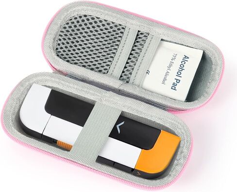 Travel Mini Case Compatible with Mini Blood Glucose Monitor,Protective Hard Shell Carrying Glucose Meter Waterproof Organizer for Diabetes Care Accessories in Kuwait