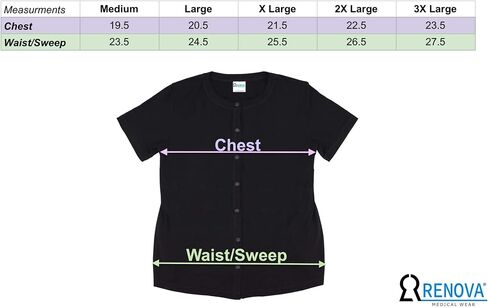 قميص RENOVA MEDICAL WEAR لاستئصال الثدي مع جيوب تصريف in Kuwait