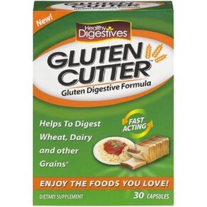 Healthy Digestives Gluten Cutter Enzyme Formula - Helps Improve Your Bodies Gluten Digestion and Assist in Breaking Down Wheat, Dairy and Other Grains - 30 Servings, Capsules (Pack of 2) MVxO$:D in Saudi Arabia