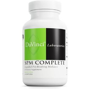 DAVINCI Labs SPM Complete - Omega-3 Supplement to Support The Immune System, Eye Health and Brain Health* - with Vitamin A, Vitamin D, Alaskan Cod Liver Oil and More - Gluten-Free - 60 Softgels in Kuwait