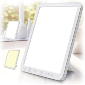 ViVACious LED Light Therapy Lamp, 15000 Lux Light, 5 Brightness Levels, 3 Color Temperature Sun Lamp - 10-60min Adjustable Timer, Touch Control LED Lamp for Home/Office etc in Saudi Arabia