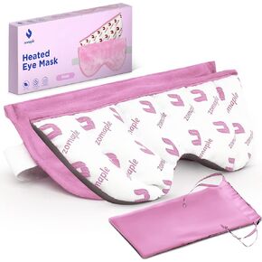Zomaple Heated Eye Mask for Dry Eyes, Reusable Dry Eye Mask with Moist Heat Warming Compress, Soothing Eye Warm Compress for Dry Eyes Relief - Microwavable Eye mask for Dry Eyes, Stye and Blepharitis in Saudi Arabia