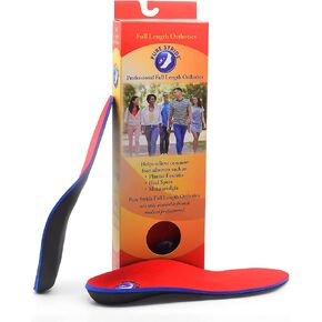 Pure Stride Professional Full Length Orthotics - Shoe Insert & Support for Metatarsals, High Arch, Flat Feet - Pain Relief for Plantar Fasciitis, Arch, Heel - 1 Pair, Men's 3-3.5 / Women's 5-5.5