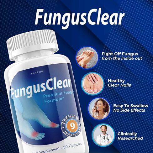 Alapor Fungus Clear - Probiotic Pills, Advance Formula Fungusclear Capsules, Max, for 30 Days Supply. in Saudi Arabia
