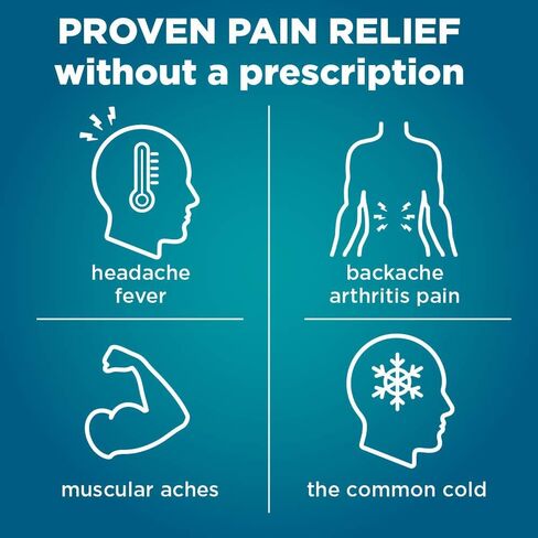 Amazon Basic Care Ibuprofen Liquid Gels 200 mg, Pain Reliever/Fever Reducer Liquid Filled Capsules, For Headache, Toothache, Backache, Menstrual Cramps and More, 160 Count in Saudi Arabia