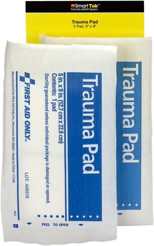 الإسعافات الأولية فقط FAE-6024 SmartCompliance Refill 5 x 9 وسادة الصدمات، عدد 2 in Kuwait