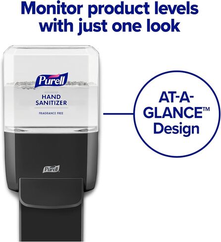 مجموعة المبتدئين من رغوة مطهر اليد المتقدمة من بوريل ES4، 1 - 1200 مل من رغوة مطهر خالية من العطور + 1 - موزع مطهر يدوي من الجرافيت من بوريل ES4 (عبوة من قطعة واحدة) - 5053-1G in Kuwait