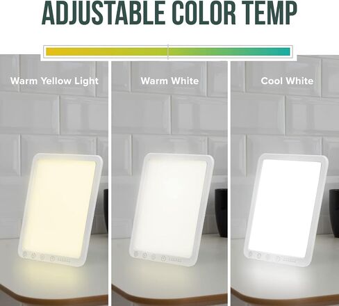 ViVACious LED Light Therapy Lamp, 15000 Lux Light, 5 Brightness Levels, 3 Color Temperature Sun Lamp - 10-60min Adjustable Timer, Touch Control LED Lamp for Home/Office etc in Saudi Arabia