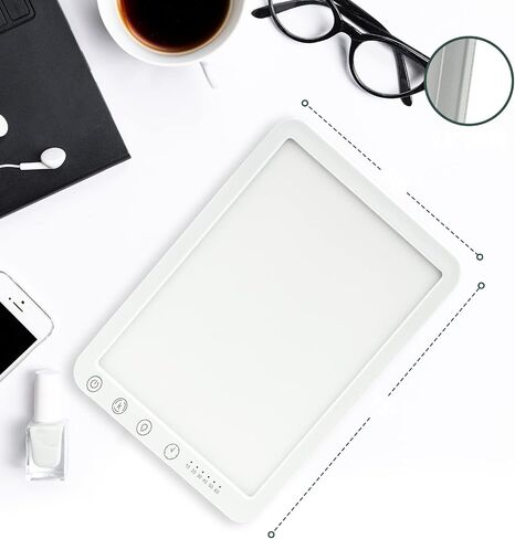 ViVACious LED Light Therapy Lamp, 15000 Lux Light, 5 Brightness Levels, 3 Color Temperature Sun Lamp - 10-60min Adjustable Timer, Touch Control LED Lamp for Home/Office etc in Saudi Arabia