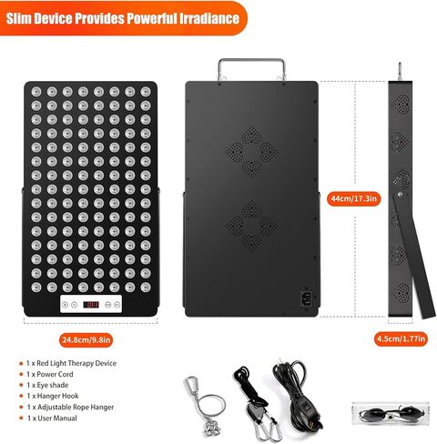 Red Light Therapy Device, Red 660nm & Near Infrared 850nm Infrared Light Therapy for Body, Light Therapy Panels with Adjustable Stand, 60pcs Dual Chips LEDs for Recovery and Skin Health. in Kuwait