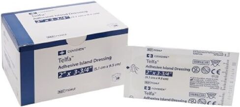 Telfa Adhesive Island Dressingsing، 2x3. 75 شريط معقم خالٍ من اللاتكس & Drsg في 1، 50 قطعة in Saudi Arabia