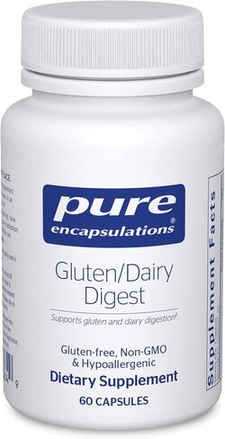Pure Encapsulations Gluten/Dairy Digest | Unique Mix of Enzymes to Support Healthy Gluten and Dairy Digestion* | 60 Capsules in Saudi Arabia