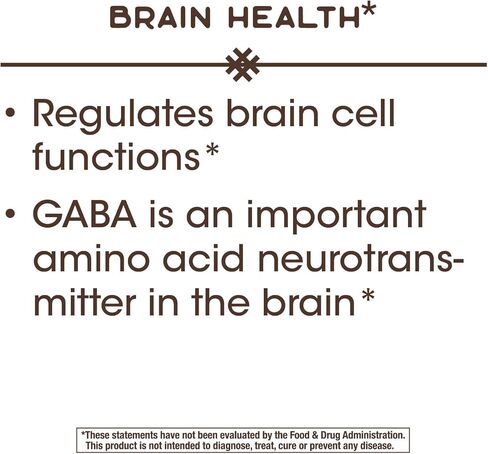 Nature's Way GABA Gamma-Aminobutyric Acid، يدعم صحة الدماغ*، 60 كبسولة in Saudi Arabia