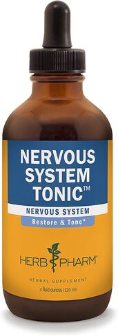 Herb Pharm Nervous System Tonic, Liquid Herbal Formula to Strengthen and Calm The Nervous System, 2 Fl Oz in Saudi Arabia