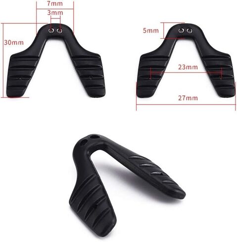 Saddle Bridge Nose Pads,BEHLINE Soft Anti-Slip Replacement Bridge Strap Nosepads,U Shaped Eyeglasses Nose Piece for Cycling Sunglasses Sports Glasses in Kuwait