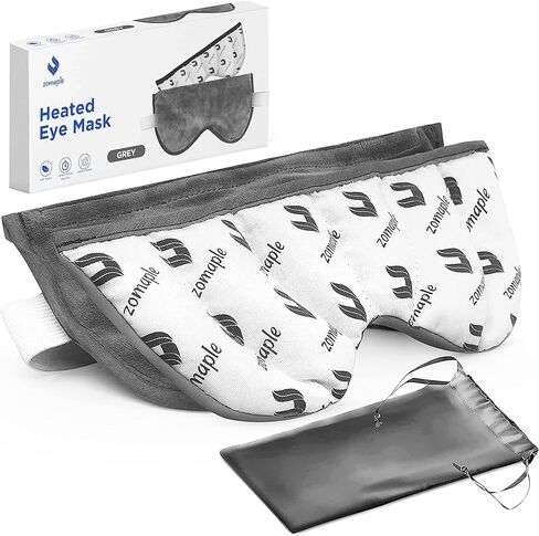 Zomaple Heated Eye Mask for Dry Eyes, Reusable Dry Eye Mask with Moist Heat Warming Compress, Soothing Eye Warm Compress for Dry Eyes Relief - Microwavable Eye mask for Dry Eyes, Stye and Blepharitis in Saudi Arabia