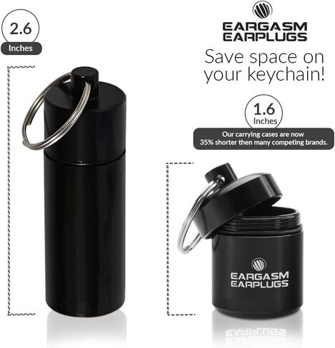 حقيبة حمل سدادات الأذن رائعة لسدادات الأذن والحبوب - أسود in Kuwait