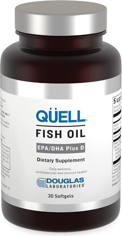 Douglas Laboratories QUELL Fish Oil EPA/DHA Plus D | 3:2 Ratio of EPA to DHA Essential Omega 3 Fatty Acids Plus 1,000 I.U. of Vitamin D3* | 60 Softgels in Saudi Arabia