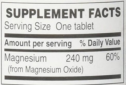 PlusPharma Magnesium Oxide 400mg, 120 Tablets Essential Mineral in Saudi Arabia