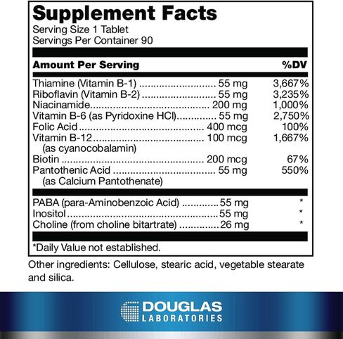 Douglas Laboratories Stress-B-Plus | Comprehensive B Vitamin Complex | 90 Tablets in Saudi Arabia