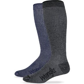 Wrangler Mens Lightweight Ultra Dri over the calf Boot Socks 2 Pair in Saudi Arabia